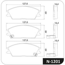 Pastilha Freio Dianteiro J3 2011 a 2017 Cobreq N-1201