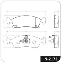 Pastilha Freio Dianteiro Onix 2012 a 2019 Cobreq N-2172 Pastilha Freio Dianteiro Onix 2012 a 2019 Cobreq N-2172