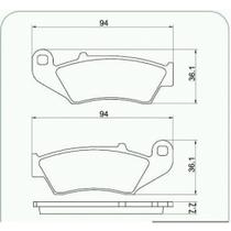 PASTILHA FREIO DIANTEIRO para BIZ 125+ 05/ NX150 88/ NX200 9