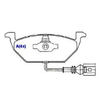 Pastilha Freio Dianteiro Polo 2002 a 2014 Syl 1051