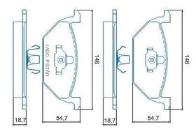 Pastilha Freio Dianteiro SEM ALARME A1 A3 Up! Crossfox Fox Space Bora Polo Beetle Golf Seat Leon Toledo 1996 em diante Jurid HQJ-2107