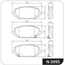 Pastilha Freio Dianteiro Tracker 2020 a 2024 Cobreq N-2095