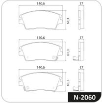 Pastilha Freio Dianteiro Tucson 2016 a 2024 Cobreq N-2060