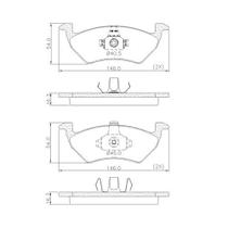 Pastilha freio dianteiro vw up! 1.0 2014/