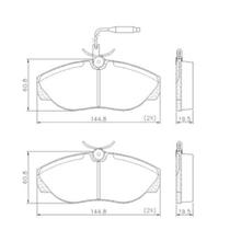 PASTILHA FREIO DIANTERA para DUCATO 2.5 97/99 JUMPER 1.9 D/T