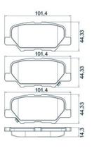 Pastilha Freio FXP48670 C4 Aircross 10/ ASX 10/ New Outlander 14/ 4008 12/ Traseira Com Anti Ruido