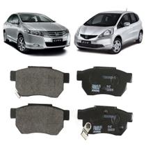 Pastilha Freio Honda City 09/13 - Fit 2013 A 2014 - Traseira - Fras-Le