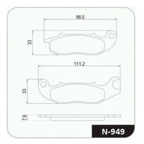 PASTILHA FREIO para CB150 IVICTA 14/17 CB160 F 18/ CBR125 R PASTILHA FREIO para CB150 IVICTA 14/17 CB160 F 18/ CBR125 R