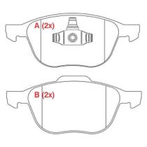PASTILHA FREIO para FOCUS 08/