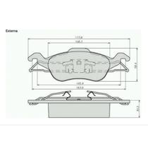 PASTILHA FREIO para FOCUS 1.4/1.6/1.8/2.0 98/