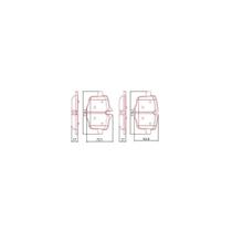 Pastilha Freio Serie 5 2005 a 2016 Ferodo HQF-2379C Pastilha Freio Serie 5 2005 a 2016 Ferodo HQF-2379C