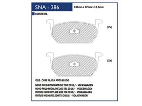 Pastilha freio speed brake sna-286 vw dt virtus/polo/t-cross