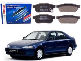 Pastilha freio traseira bosch honda civic 1.5 1992 a 1996