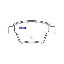 Pastilha Freio Traseira Compativel C4 Pallas 2005 Syl S2142