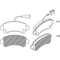 PASTILHA FREIO TRASEIRA para DUCATO MULTJET 2.0 2.2 2.3 18/