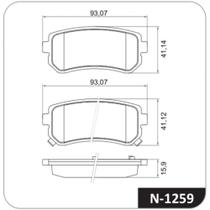 PASTILHA FREIO TRASEIRA para HYUNDAI I30 2.0 16V 09/ IX35 2.