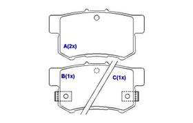 Pastilha Freio Traseira Syl 1258 New Civic 1.8 Accord ...