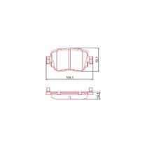 Pastilha Freio Traseiro Golf 2015 a 2019 Ferodo HQF-2355C