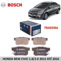 Pastilha freio traseiro honda civic 1.8 2012 até 2016