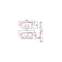 Pastilha Freio Traseiro I30 2012 a 2016 Ferodo HQF-2313AC Pastilha Freio Traseiro I30 2012 a 2016 Ferodo HQF-2313AC
