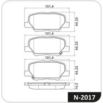 Pastilha Freio Traseiro Outlander 2012 a 2023 Cobreq N-2017