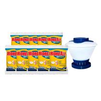 Pastilha Hcl Penta 5 Em 1 Hidroall 05 Uni 200g e Clorador Flutuante