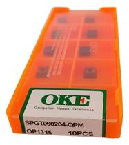 Pastilha Inserto SPGT060204 OKE para Torneamento e Fresamento de Metais Duros Pastilha Inserto SPGT060204 OKE para Torneamento e Fresamento de Metais Duros