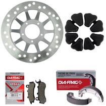 Pastilha, Lona, Coxim, Disco Titan 160/ Fan 160 2018...2024 Pastilha, Lona, Coxim, Disco Titan 160/ Fan 160 2018...2024