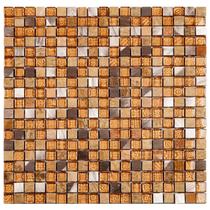 Pastilha Marmore/Vidro/Metal 31x31cm Glass Stone Glass Mosic - Glass Mosaic