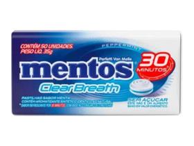 Pastilha Mentos Clear Breath Peppermint Lata 35g Pastilha Mentos Clear Breath Peppermint Lata 35g