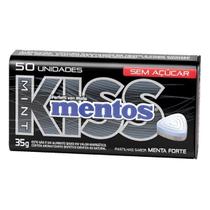 Pastilha Mentos Kiss Menta Forte Sem Açúcar