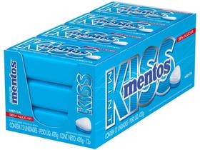 Pastilha Mentos Kiss Mint sem Açúcar 420g - Display