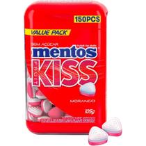 Pastilha Mentos Kiss Morango Sem Açúcar Big Bottle Pote 105g Pastilha Mentos Kiss Morango Sem Açúcar Big Bottle Pote 105g