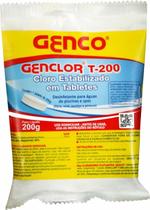 Pastilha Pedra Tablete de Cloro Estabilizado Genclor T-200 Genco Para Piscinas