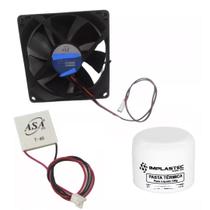 Pastilha Peltier Tec1-12706 Asa Fan + Cooler + Pasta Térmica