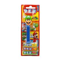 Pastilha Pez com Dispenser Super Mário Sabores e Personagens Sortidas com 3 Unidades
