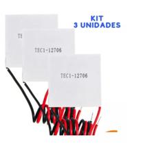 Pastilha Placa Peltier Latina Masterfrio Polar- Kit com 3 Unidades