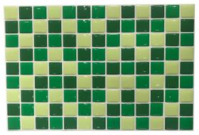 Pastilha Resinada Azulejo Mosaico Verde Placa 20x30cm - Shop Adesivos