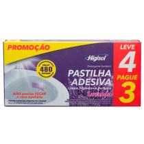 Pastilha Sanitária Adesiva Leve 4 Pague 3 de Privada Higisol 9gr Lavanda
