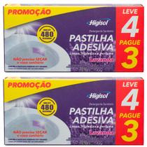 Pastilha Sanitária Adesiva Leve 4 Pague 3 de Privada Higisol 9gr Lavanda