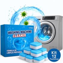 Pastilha Tablete Limpeza Máquina Lavar Roupa Louça Kit 12 Un