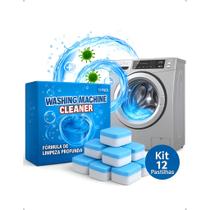 Pastilha Tablete Limpeza Máquina Lavar Roupa Louça Kit 12 Un