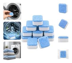 Pastilha Tablete Limpeza Máquina Lavar Roupa Louça Kit 12 Unidades Pastilha Tablete Limpeza Máquina Lavar Roupa Louça Kit 12 Unidades