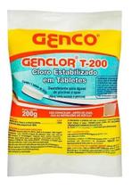 Pastilha Tabletes Cloro Estabilizado Genclor Concentrado T-200 Pastilha Tabletes Cloro Estabilizado Genclor Concentrado T-200