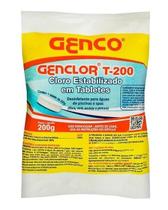 Pastilha Tabletes Cloro Estabilizado Genclor T-200 Genco Pastilha Tabletes Cloro Estabilizado Genclor T-200 Genco