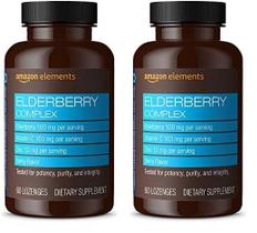Pastilhas Amazon Elements Elderberry Complex - 60 Unidades para Adultos Pastilhas Amazon Elements Elderberry Complex - 60 Unidades para Adultos