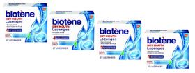 Pastilhas Biotène para boca seca, 27 quilates, hortelã refrescante, pacote com 4 Pastilhas Biotène para boca seca, 27 quilates, hortelã refrescante, pacote com 4