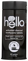 Pastilhas de Creme Dental Hello Carvão Ativado 60 Vegan
