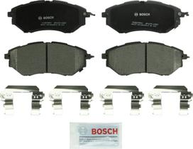 Pastilhas de freio Bosch BP1078 semimetálicas frontais para Subaru