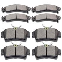 Pastilhas de freio SCITOO D627 D412 dianteiras e traseiras para Ford Mustang